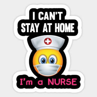 Nurse Stay At Home Isolation Social Distancing Sticker